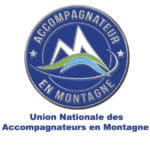 Accueil logo : l'eccusson de l'union national des accompagnateurs en Montagne