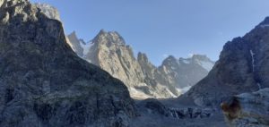 vue sur le Pelvoux et Ailefroide